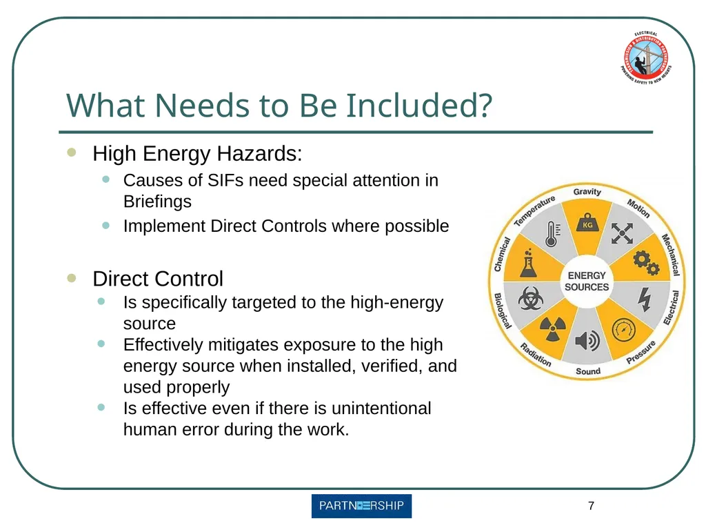 Pre-Job Briefings Continuing Education First - slide 7 of 12