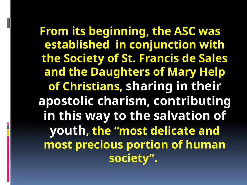 VISION OF THE SALESIAN COOPERATORS MISSION MISSION - slide 3 of 36