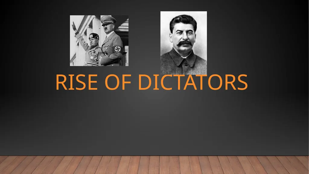 Rise of Dictators The imperialist policies adopted - slide 1 of 31