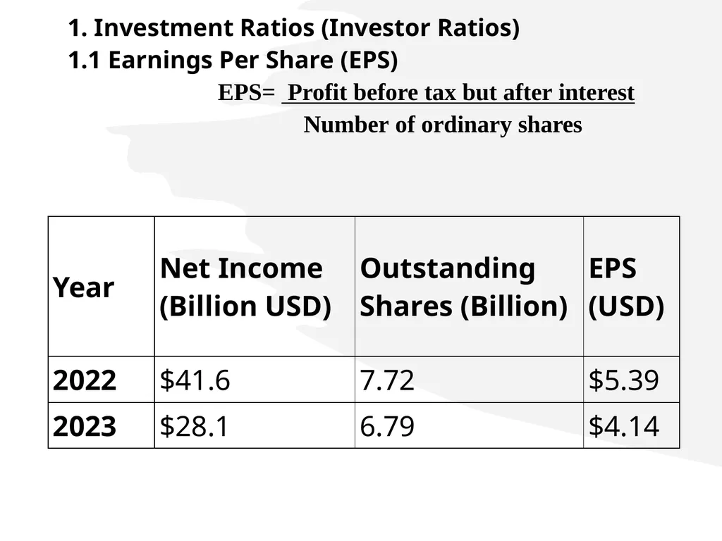 Investment Ratio Farhad Al-Kake - slide 12 of 18