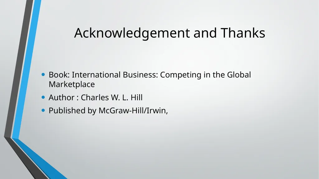 Foreign Direct Investment (FDI) Lesson 05 Chapter - slide 29 of 29