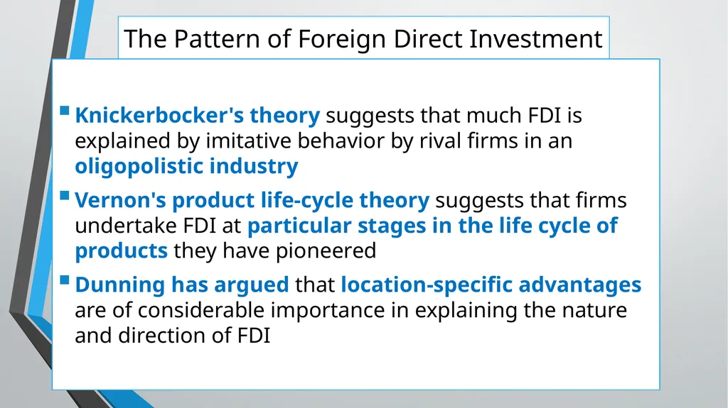 Foreign Direct Investment (FDI) Lesson 05 Chapter - slide 14 of 29