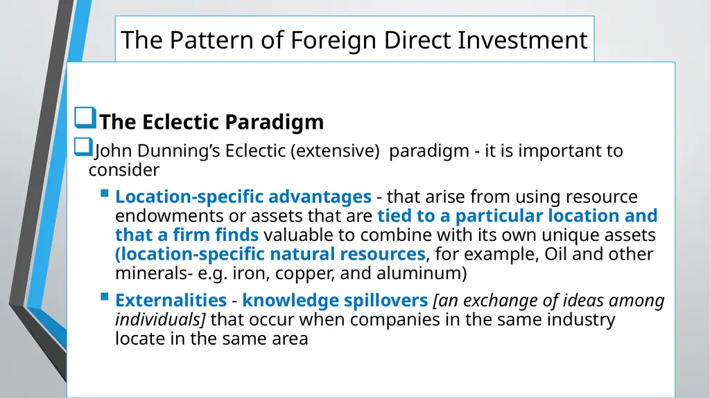 Foreign Direct Investment (FDI) Lesson 05 Chapter - slide 15 of 29