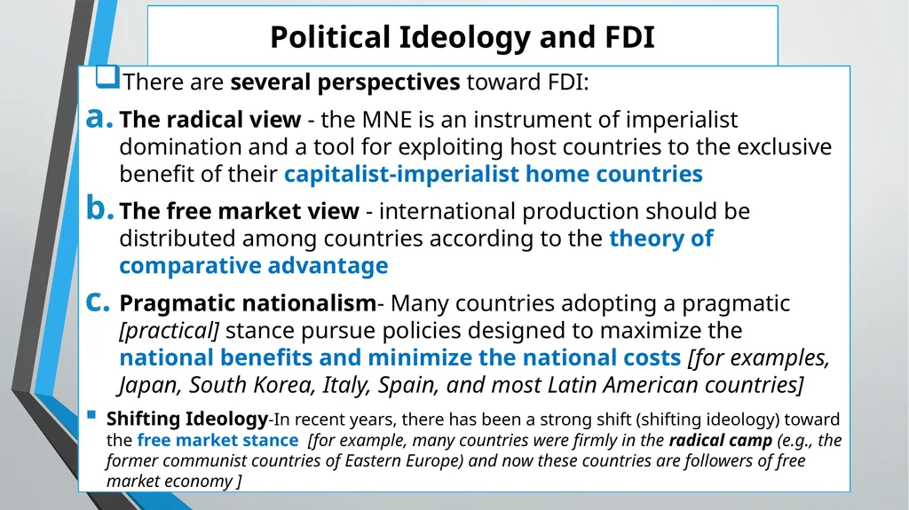 Foreign Direct Investment (FDI) Lesson 05 Chapter - slide 16 of 29