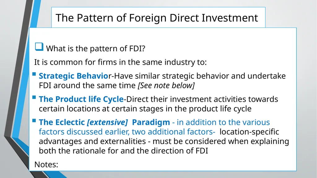 Foreign Direct Investment (FDI) Lesson 05 Chapter - slide 13 of 29