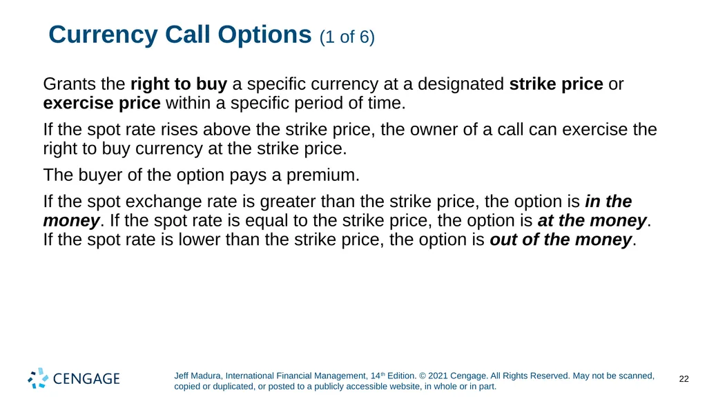 Chapter 5 Currency Derivatives Jeff Madura, - slide 22 of 42