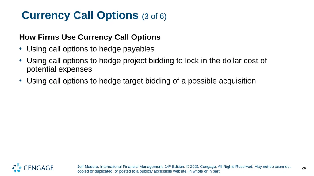 Chapter 5 Currency Derivatives Jeff Madura, - slide 24 of 42