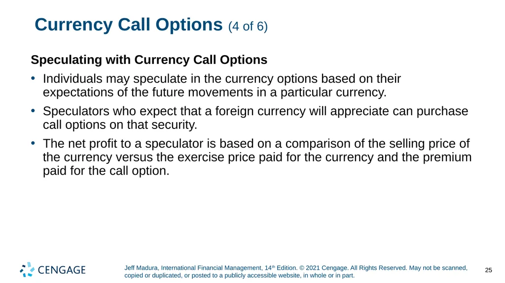 Chapter 5 Currency Derivatives Jeff Madura, - slide 25 of 42