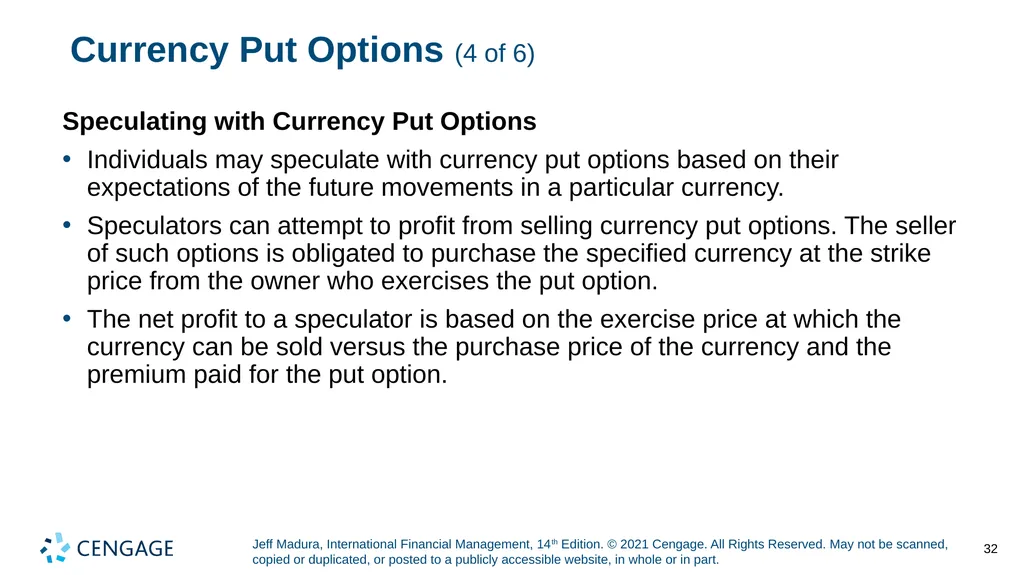 Chapter 5 Currency Derivatives Jeff Madura, - slide 32 of 42