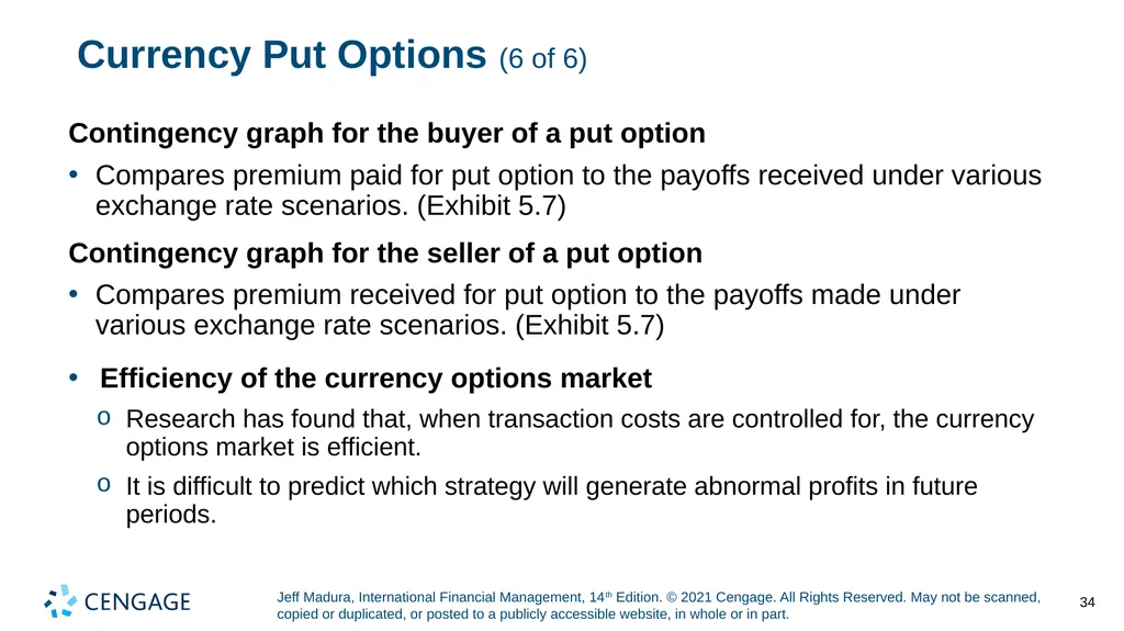 Chapter 5 Currency Derivatives Jeff Madura, - slide 34 of 42