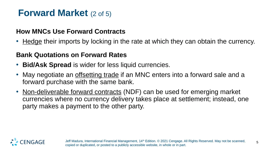 Chapter 5 Currency Derivatives Jeff Madura, - slide 5 of 42