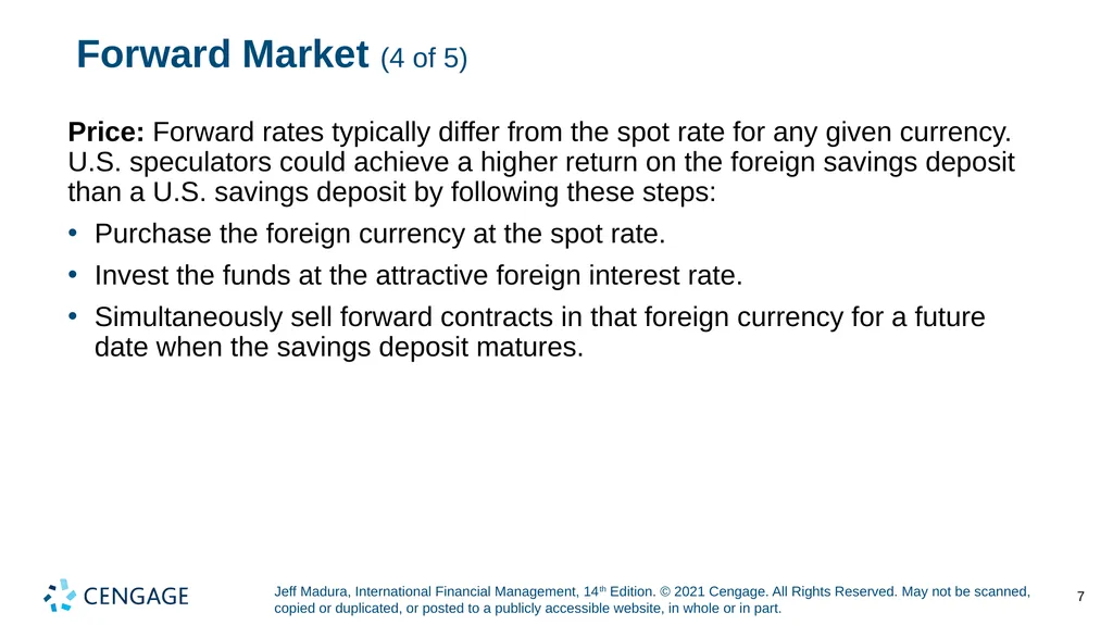Chapter 5 Currency Derivatives Jeff Madura, - slide 7 of 42