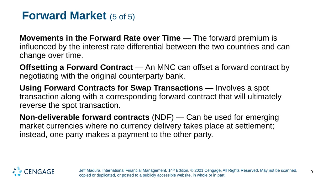 Chapter 5 Currency Derivatives Jeff Madura, - slide 9 of 42
