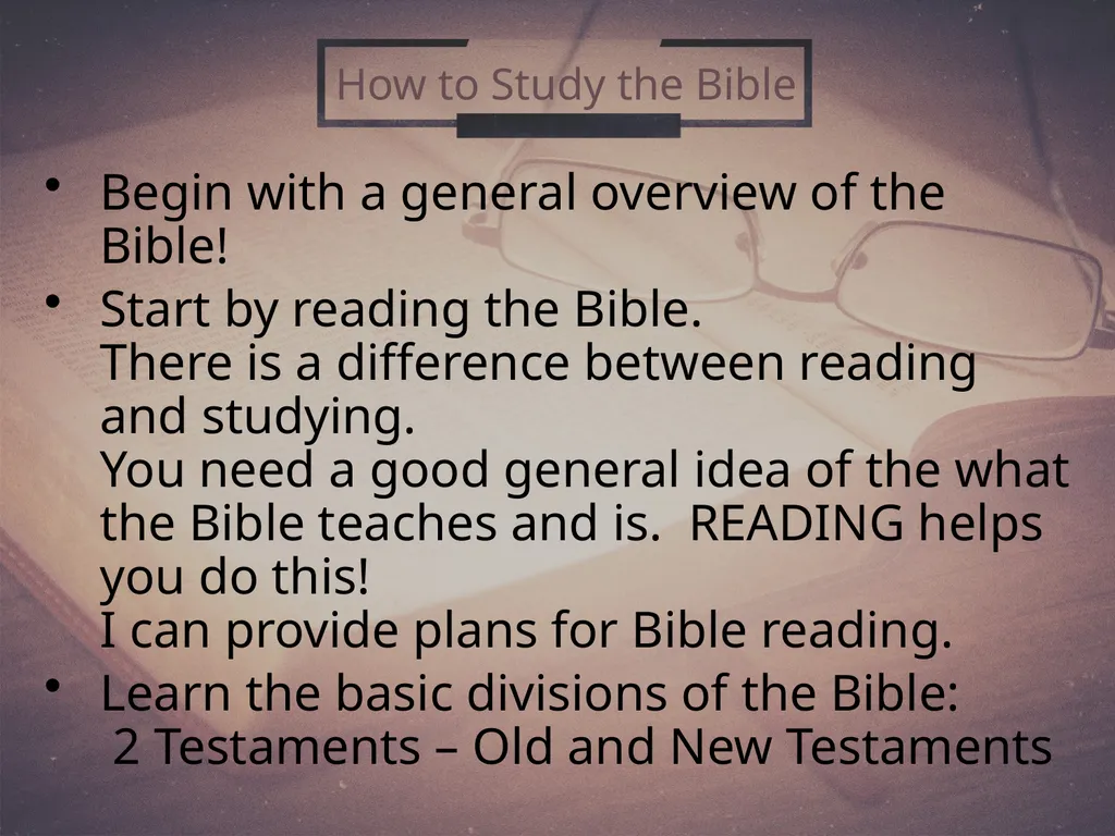 How To Study the Bible (2) 2 Timothy 2:15 Why - slide 4 of 25