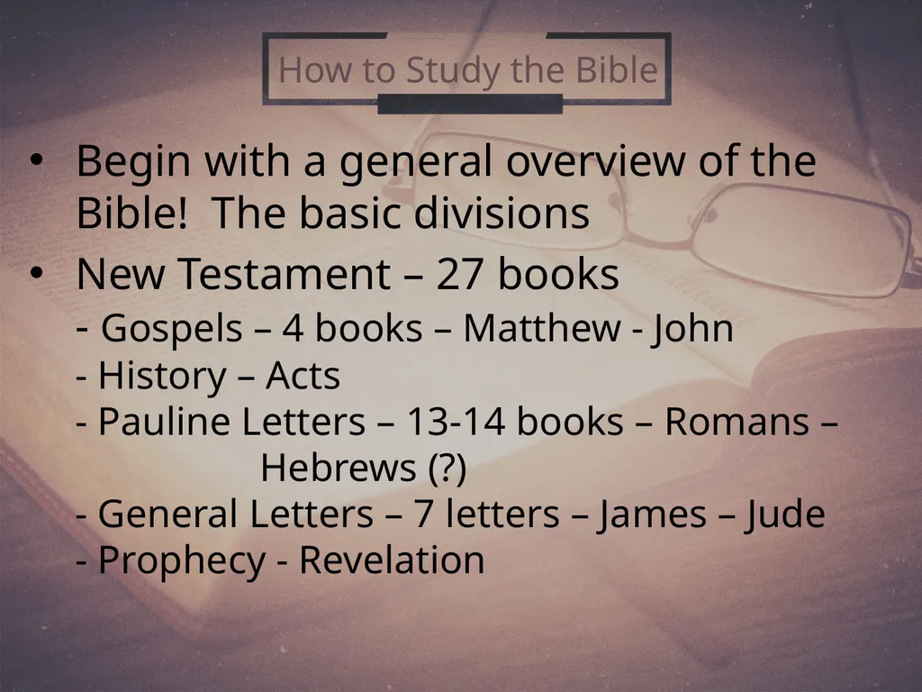 How To Study the Bible (2) 2 Timothy 2:15 Why - slide 6 of 25