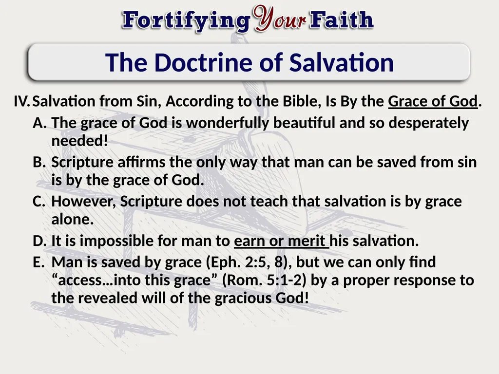 Lesson 19: The Doctrine of Salvation The Doctrine - slide 5 of 14