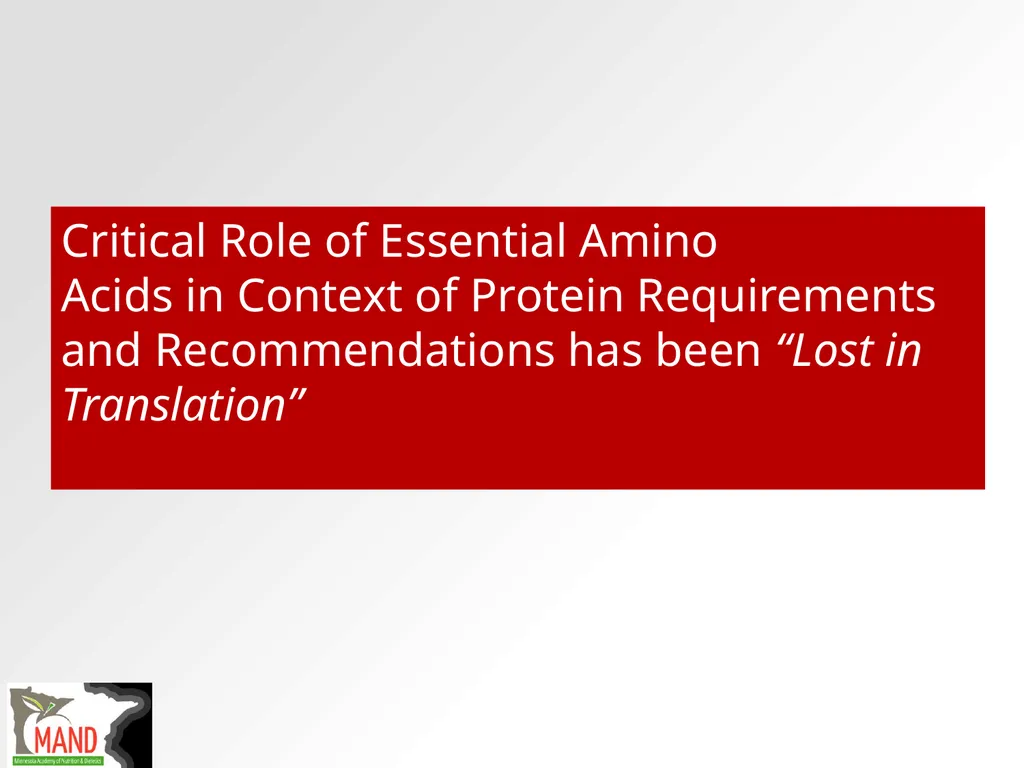 Protein Recommendations for Healthy Aging: - slide 24 of 39
