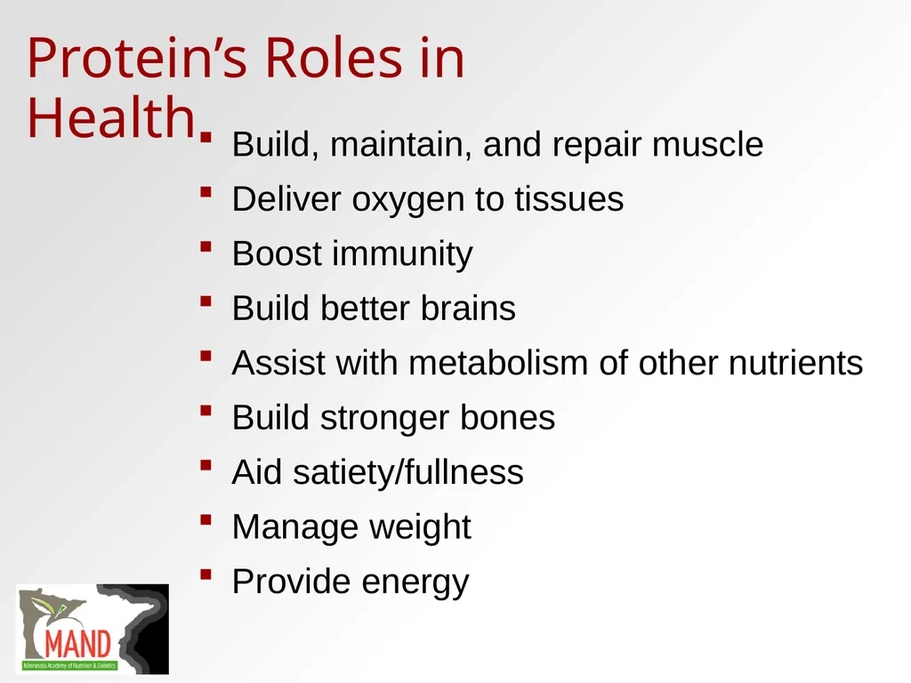 Protein Recommendations for Healthy Aging: - slide 5 of 39