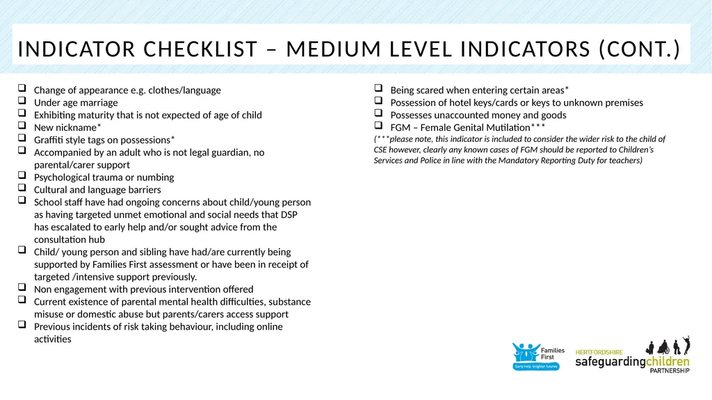 Part one: Screening tool Practitioner Toolkit To - slide 13 of 27