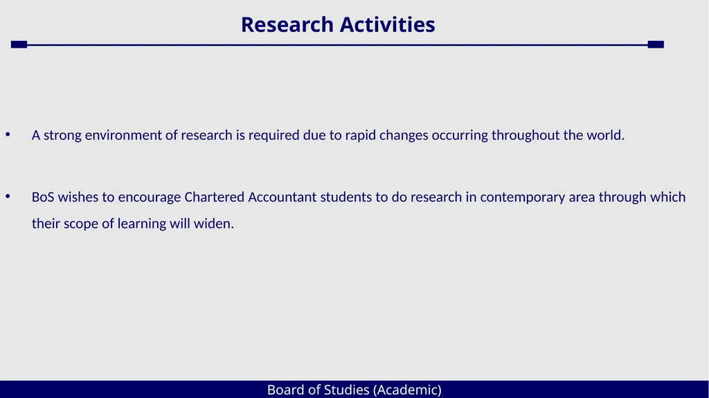 Board of Studies (Academic) An Overview The - slide 40 of 54