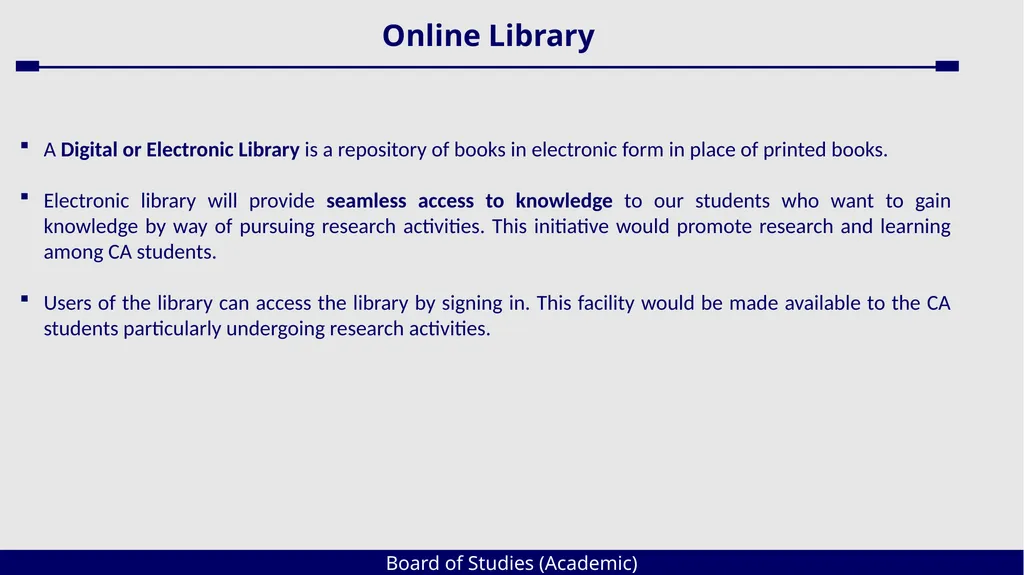Board of Studies (Academic) An Overview The - slide 41 of 54