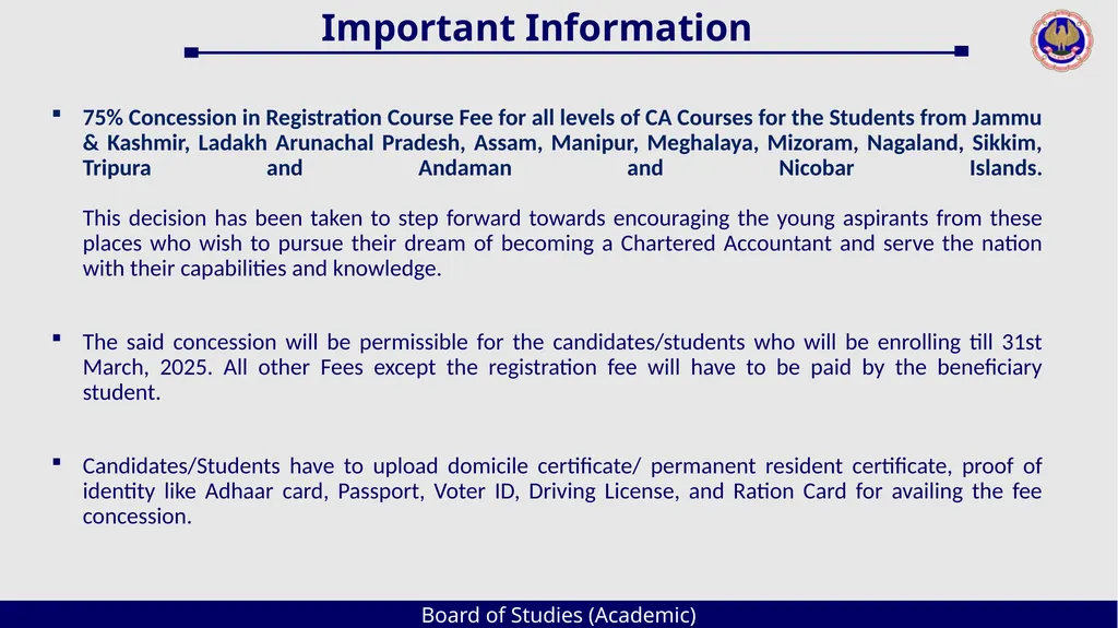 Board of Studies (Academic) An Overview The - slide 53 of 54