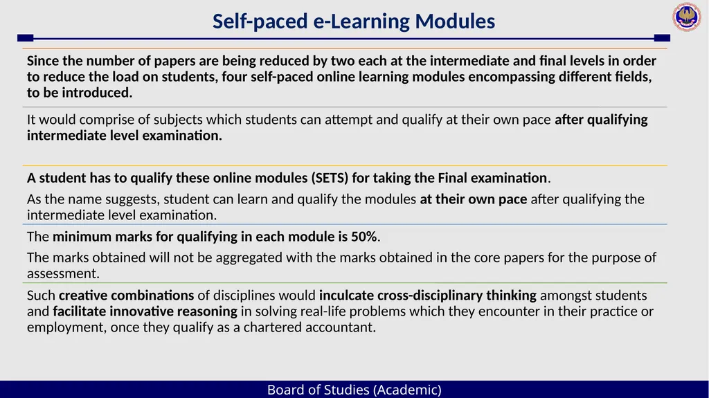 Board of Studies (Academic) An Overview The - slide 25 of 54