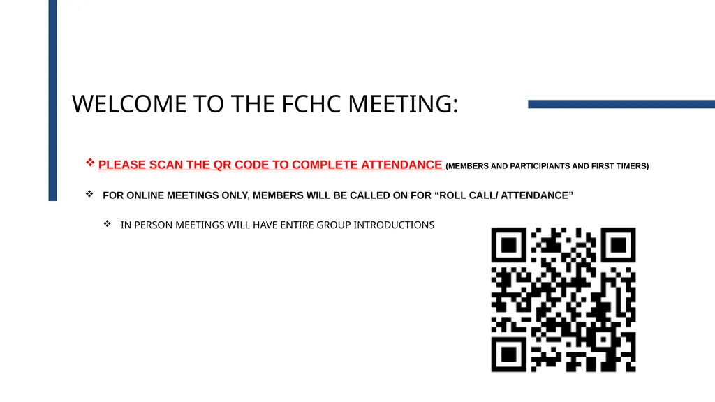 PLEASE SCAN THE QR CODE TO COMPLETE ATTENDANCE - slide 1 of 36