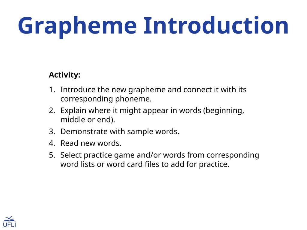 Grapheme Introduction oi Grapheme Introduction - slide 2 of 11