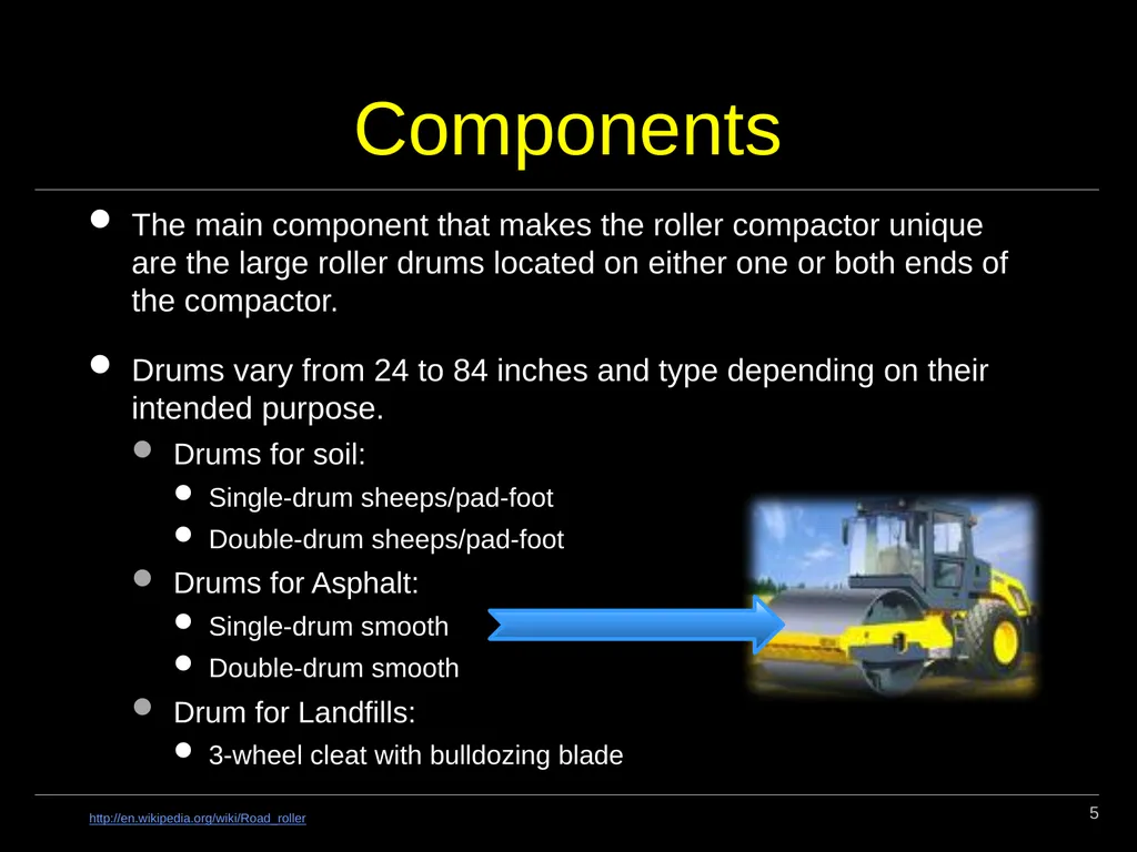 Roller Compactors 1 Description Roller compactors, - slide 5 of 22
