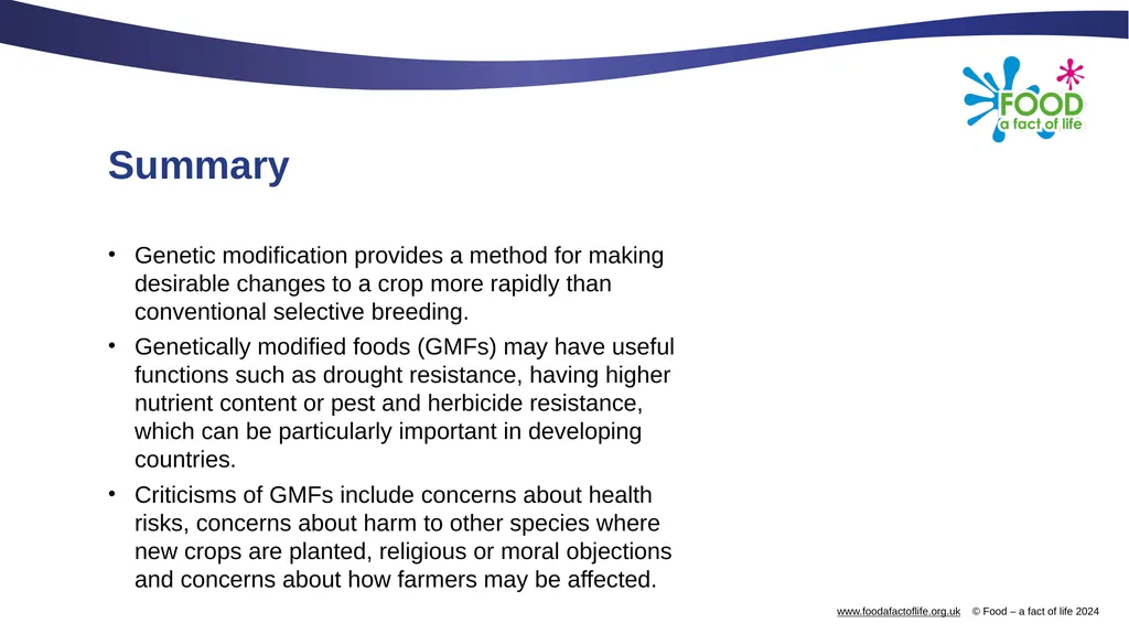 Genetic modification and gene editing Genes Every - slide 12 of 14