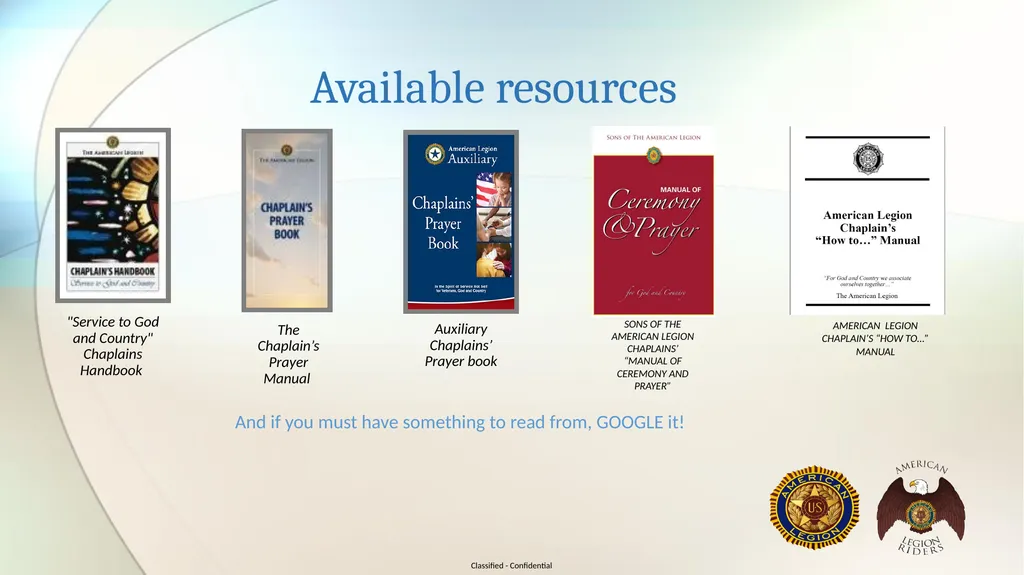 Florida Legion Riders Chaplain Training* For god - slide 15 of 16
