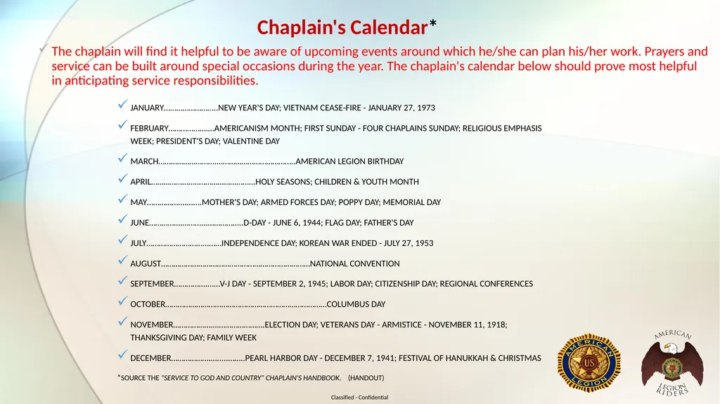 Florida Legion Riders Chaplain Training* For god - slide 10 of 16