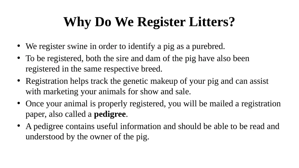 Pedigrees Learning Objectives Understand the - slide 3 of 31