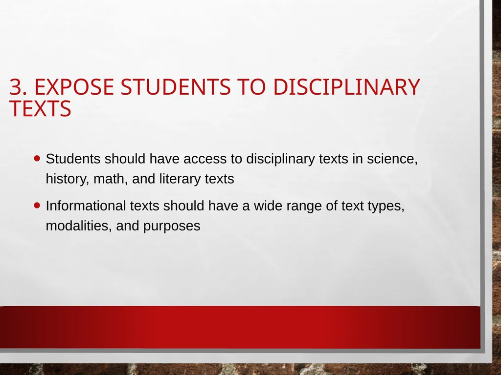 Disciplinary literacy in elementary education - slide 21 of 76