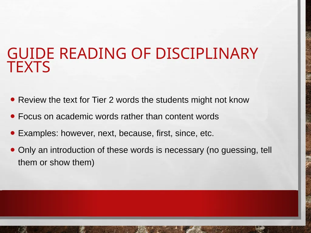 Disciplinary literacy in elementary education - slide 29 of 76