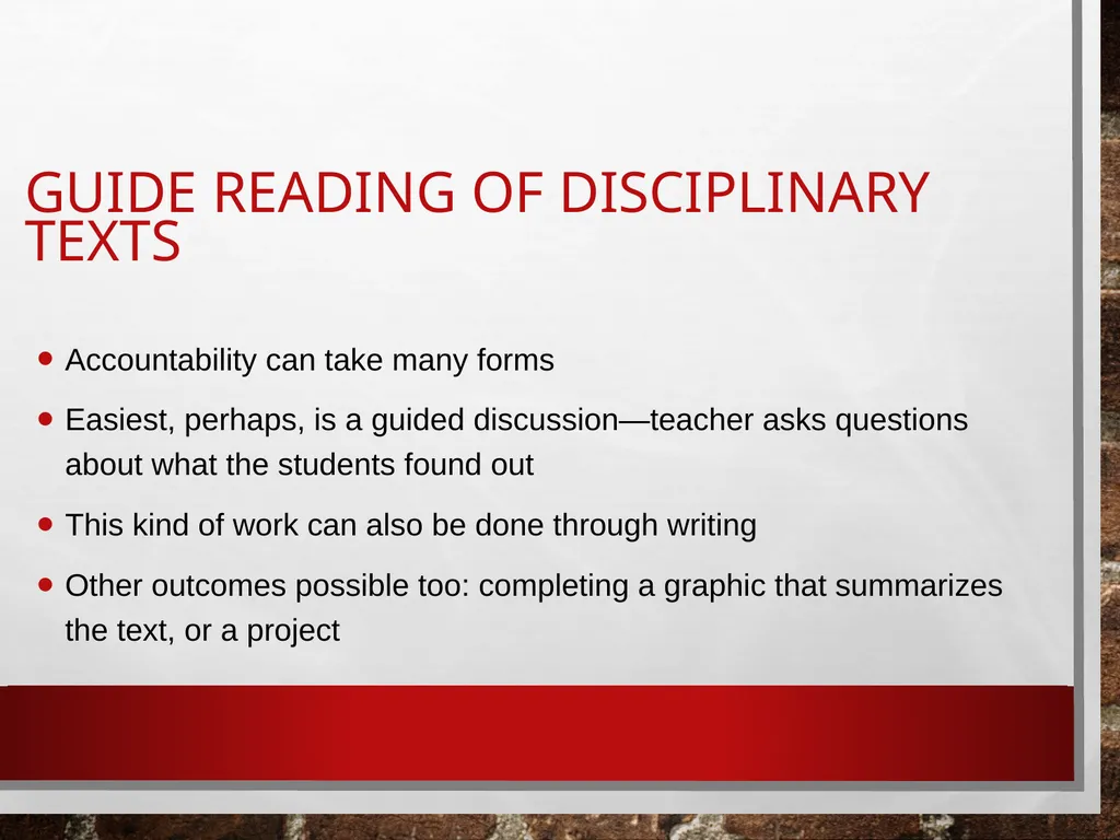 Disciplinary literacy in elementary education - slide 31 of 76