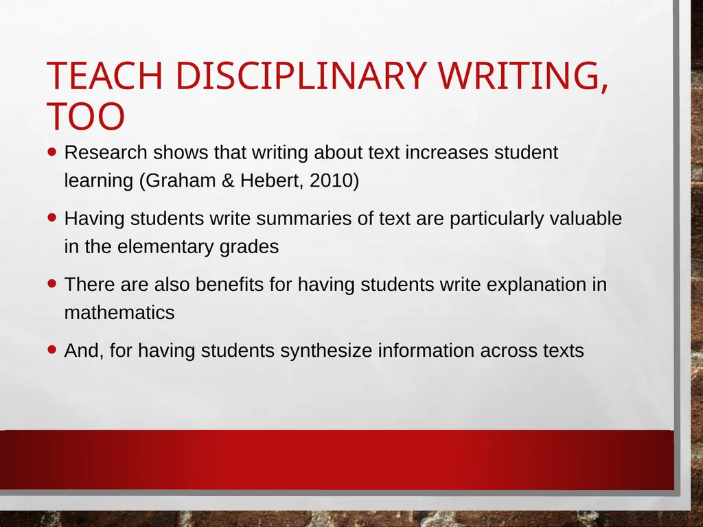 Disciplinary literacy in elementary education - slide 40 of 76