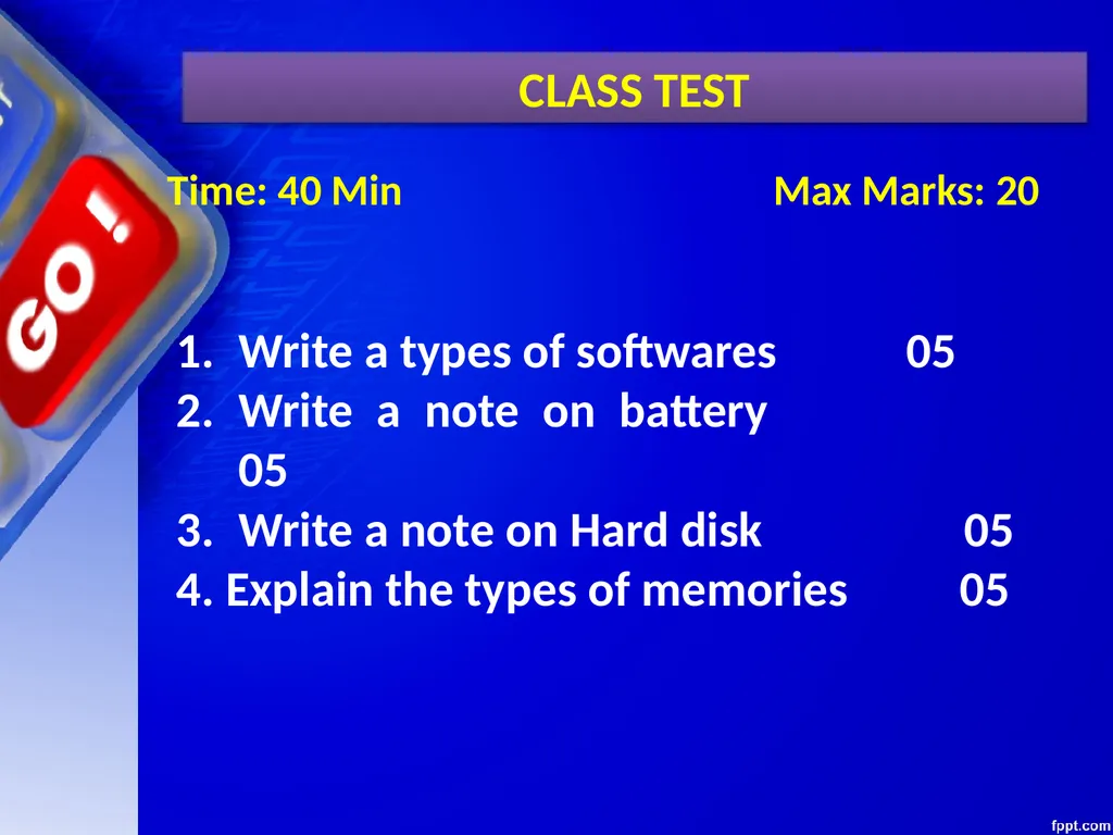 CHAPTER – 01 COMPUTER FUNDAMENTALS Unit 1 Computer - slide 126 of 127