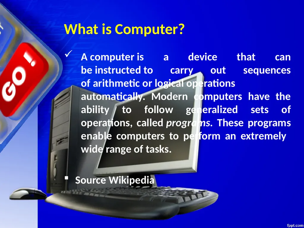 CHAPTER – 01 COMPUTER FUNDAMENTALS Unit 1 Computer - slide 6 of 127