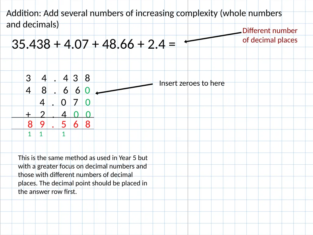 Calculation Methods for Year 6 At Homefields, we - slide 7 of 11