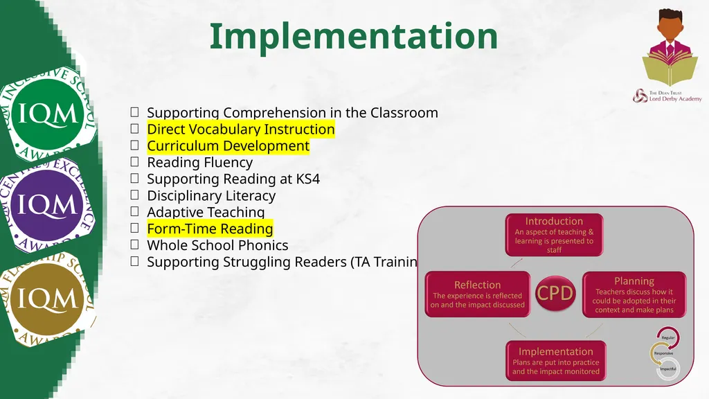 Inclusion Quality Mark Reinventing Reading: KS3 - slide 14 of 26
