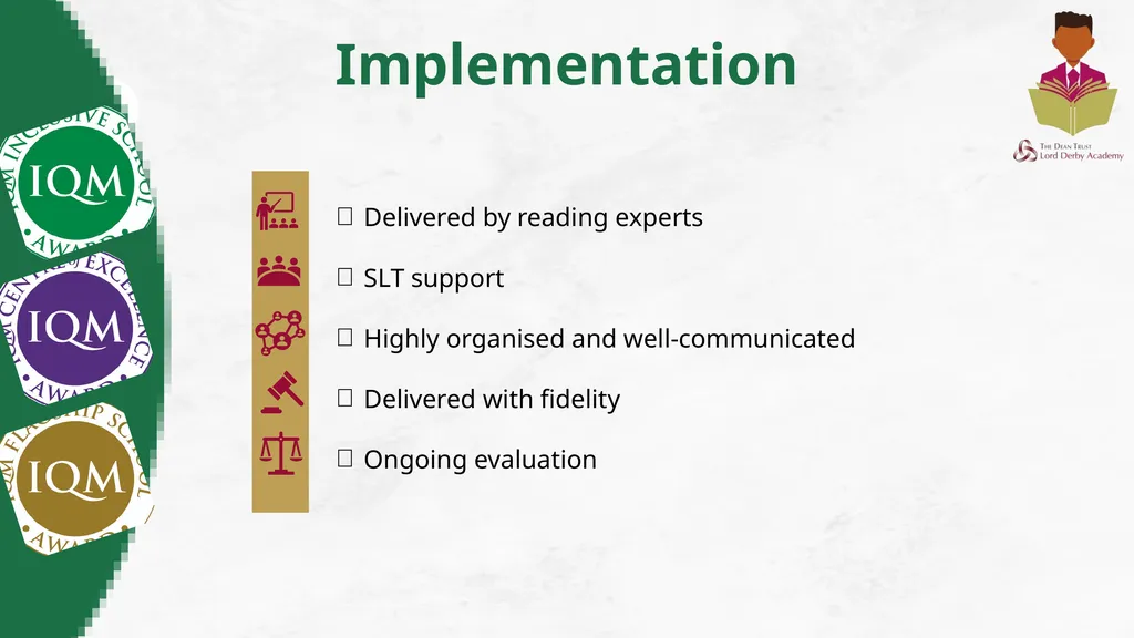 Inclusion Quality Mark Reinventing Reading: KS3 - slide 20 of 26