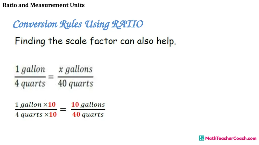 Ratio and Measurement Units Unit 1 Lesson 8 Math 6 - slide 10 of 23