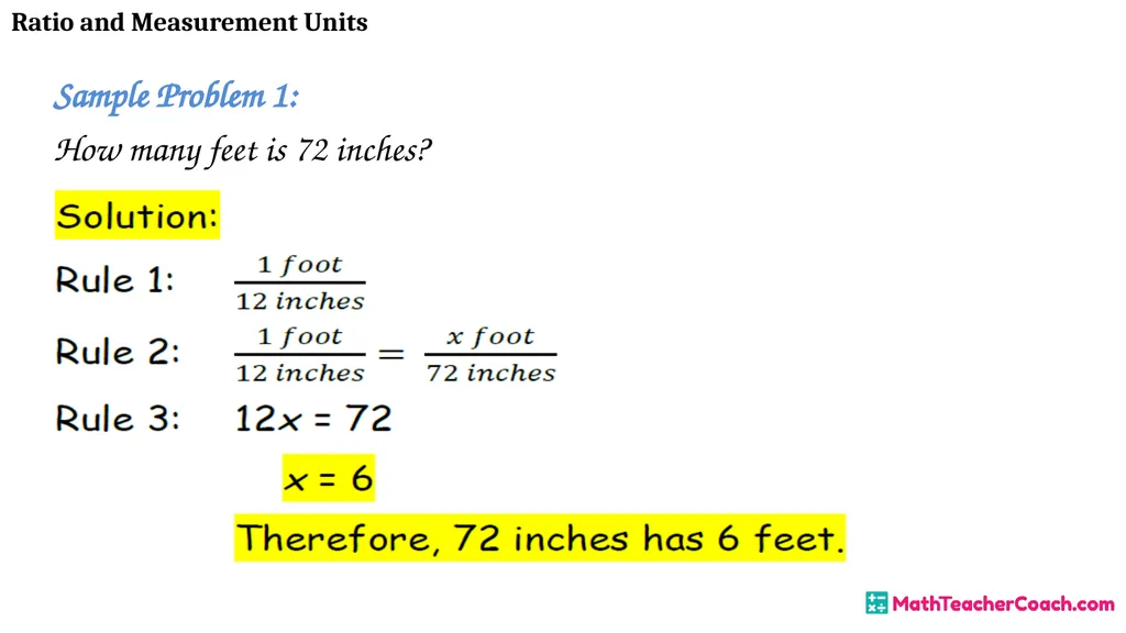 Ratio and Measurement Units Unit 1 Lesson 8 Math 6 - slide 11 of 23