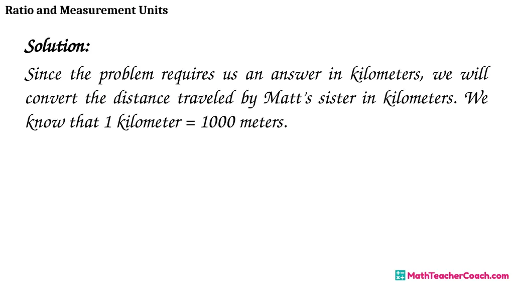 Ratio and Measurement Units Unit 1 Lesson 8 Math 6 - slide 20 of 23