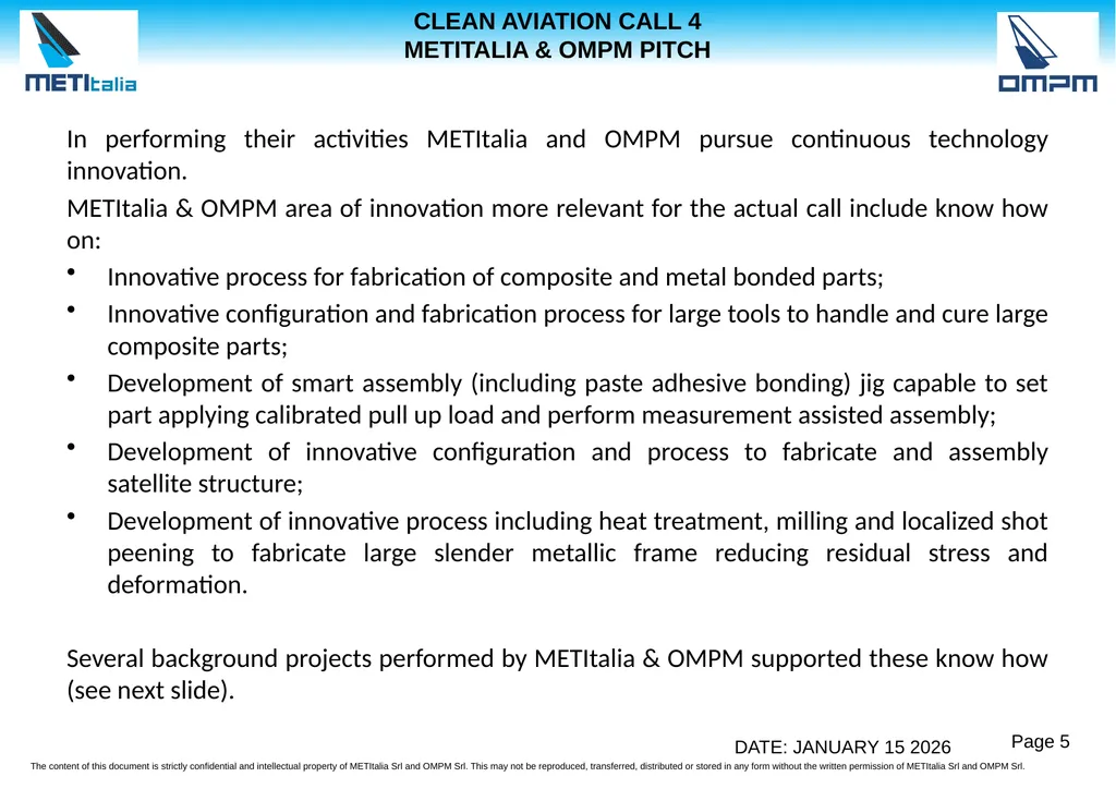 METITALIA AND OMPM ARE TWO COORDINATE COMPANIES - slide 5 of 7