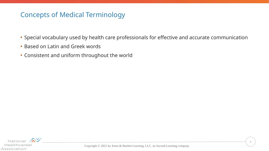 Concepts, Suffixes, and Prefixes of Medical - slide 3 of 47
