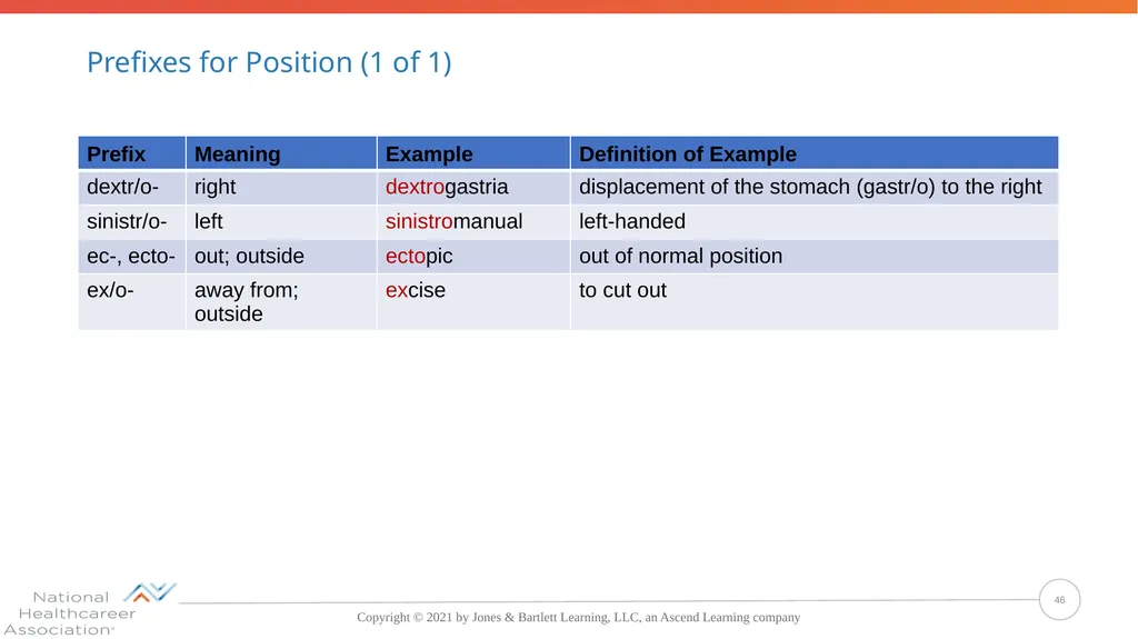 Concepts, Suffixes, and Prefixes of Medical - slide 46 of 47