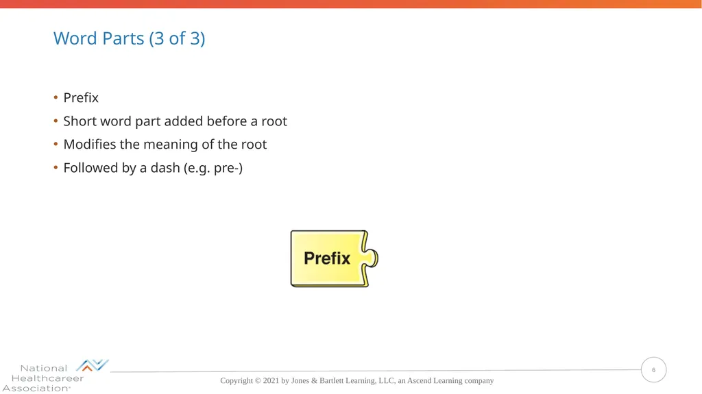 Concepts, Suffixes, and Prefixes of Medical - slide 6 of 47